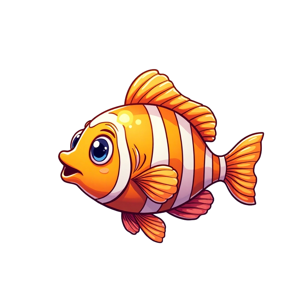 Cartoon Clownfish Illustration